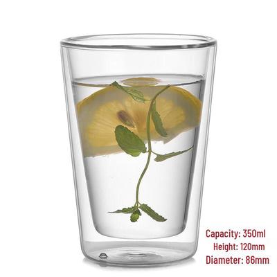 Shangqi doppelwandige Borosilikatglas-Teetasse