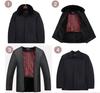 Fleece-Lined Cotton Jacket for Middle-Aged to Elderly Men: Winter Coat for 60, 70, and 80-Year-Olds.