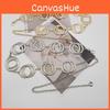Stylish 2024 Korean Fashion Women's Double Ring Metal Chain Waist Chain Accessory