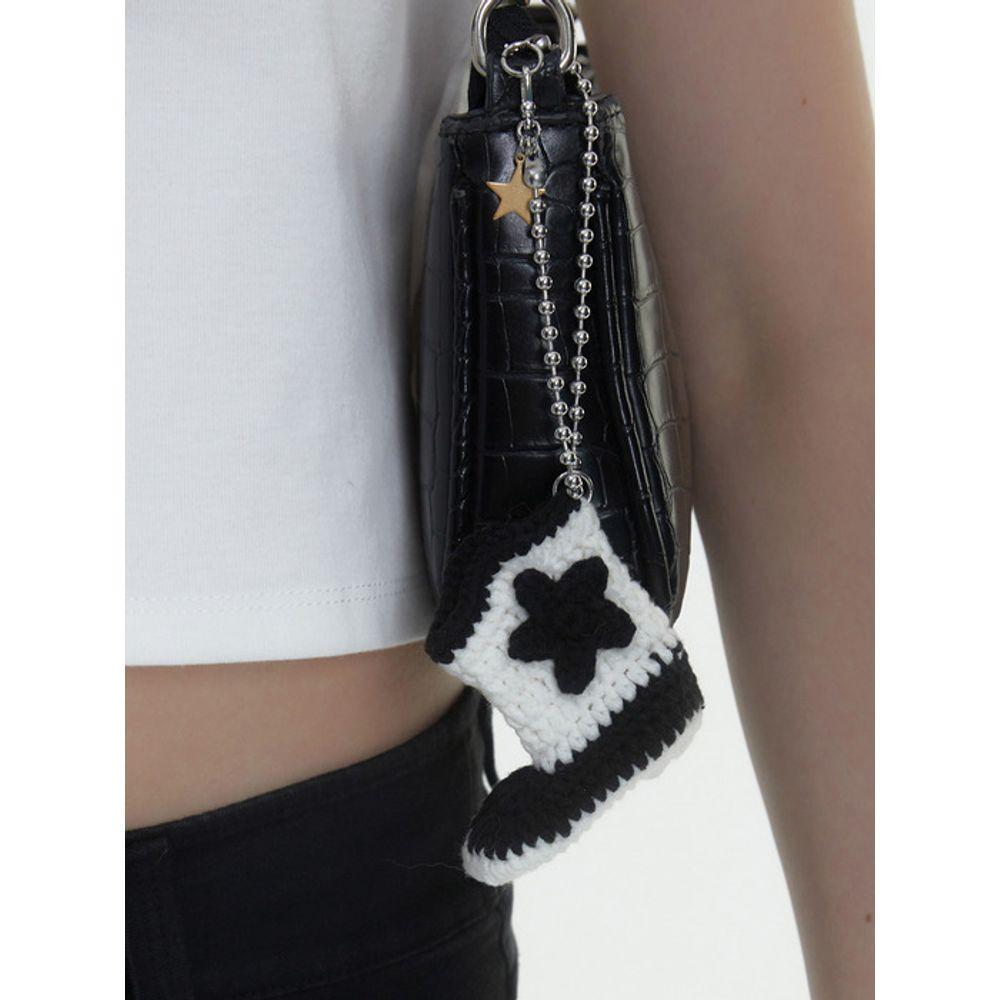 Eireve HÄKEL WESTERNSTIEFEL SCHLÜSSELANHÄNGER (SCHWARZ)