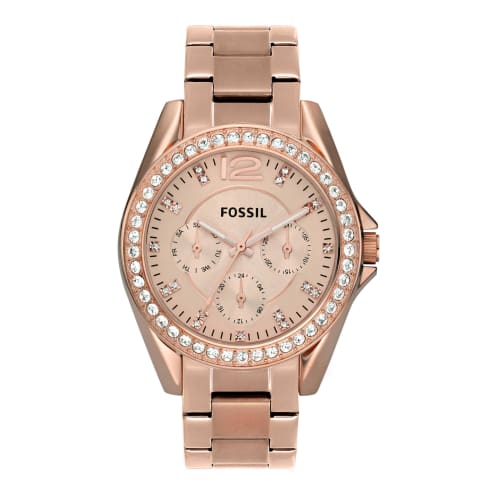 

Женские часы Fossil RILEY ES2811, розовое золото