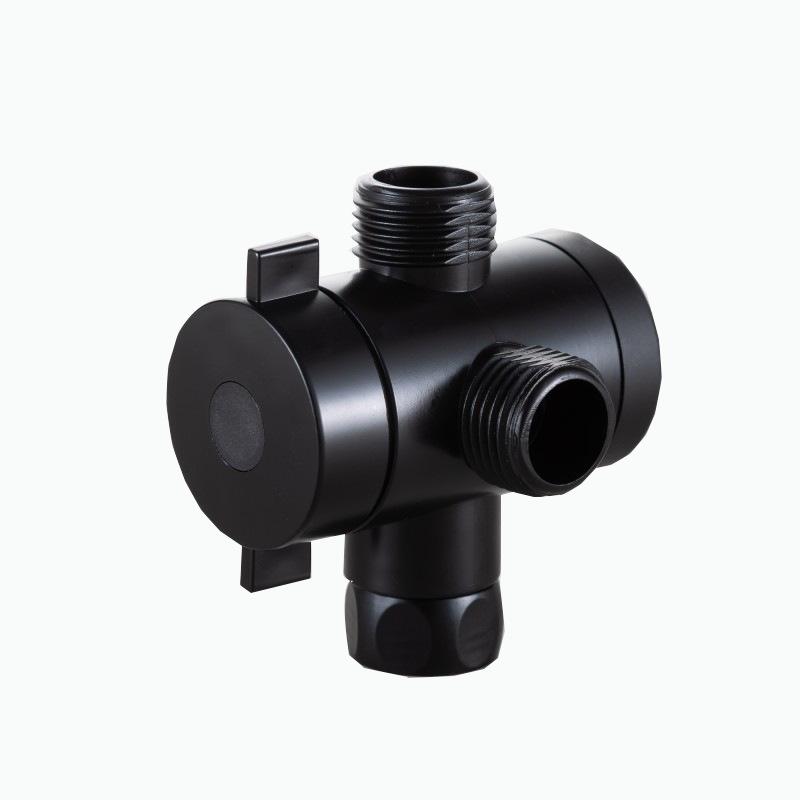 3-Wege-Dusche-Umsteller, einstellbar, 4-Minuten-Umschaltventil, T-Adapter, Badezimmer-Wasserhahn, Duschhahn-Anschluss, Zubehör
