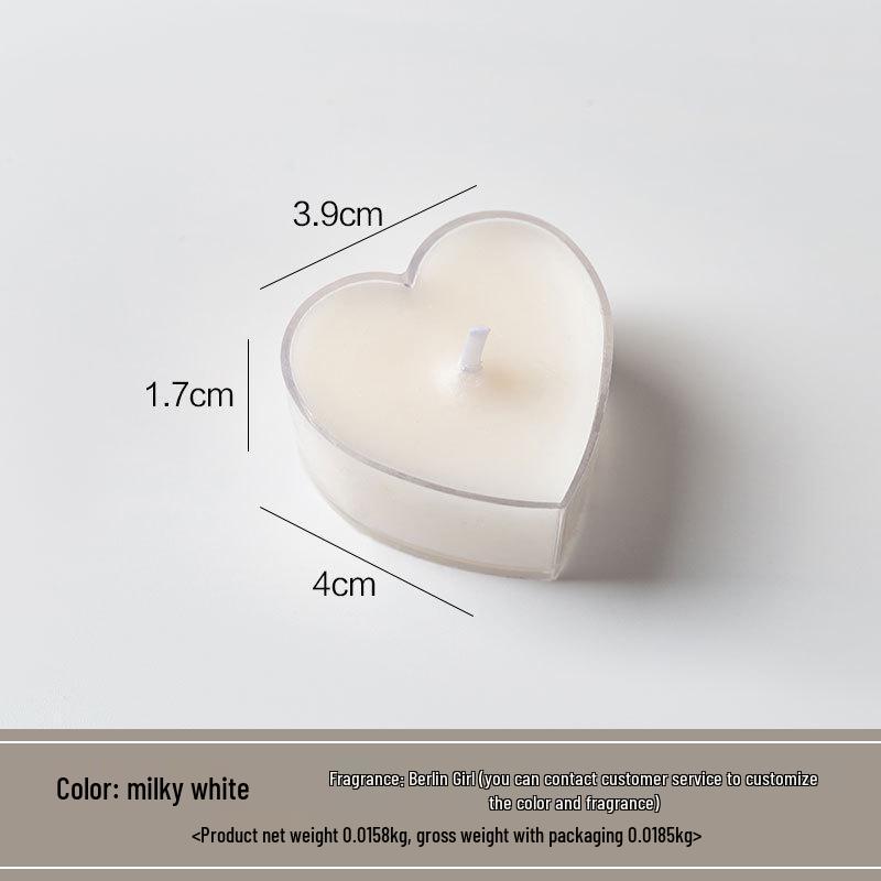 Heart-Shaped Romantic Birthday Candles: Create a Cozy Candlelight Dinner Ambiance
