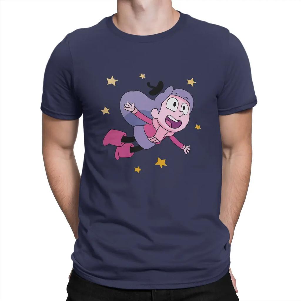 Funny Fly Sky T-Shirts Men Round Collar Pure Cotton T Shirt H-Hilda Cartoon Short Sleeve Tees Printed Clothes