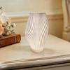Night Light 3D Printed Pleated Decorative Lamp for Bedside USB Table Lamp for Bedroom Modern Ambient Room Decor