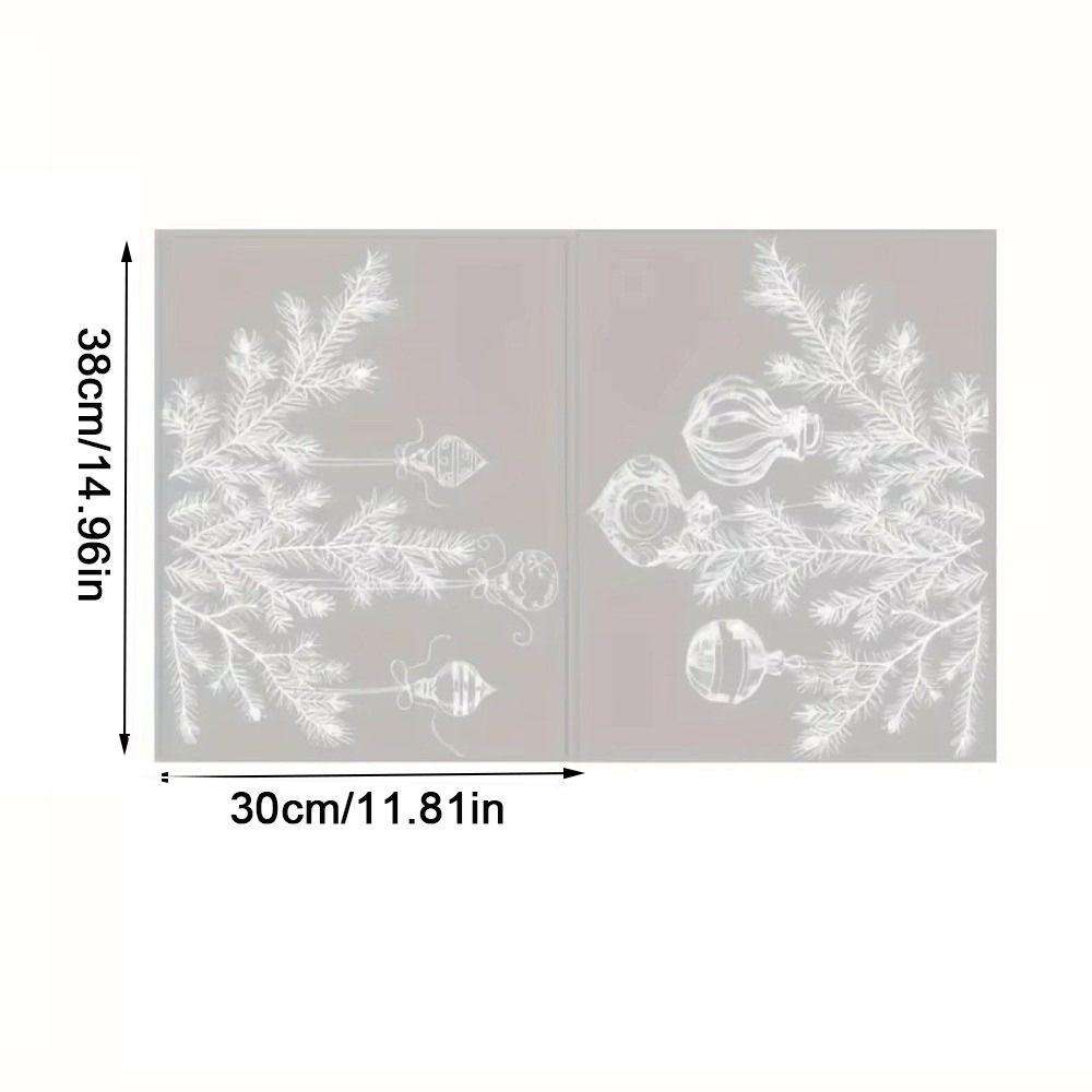 PVC Christmas Window Sticker Reusable Holiday Window Decal Window Cling Decal  Holiday Decorating