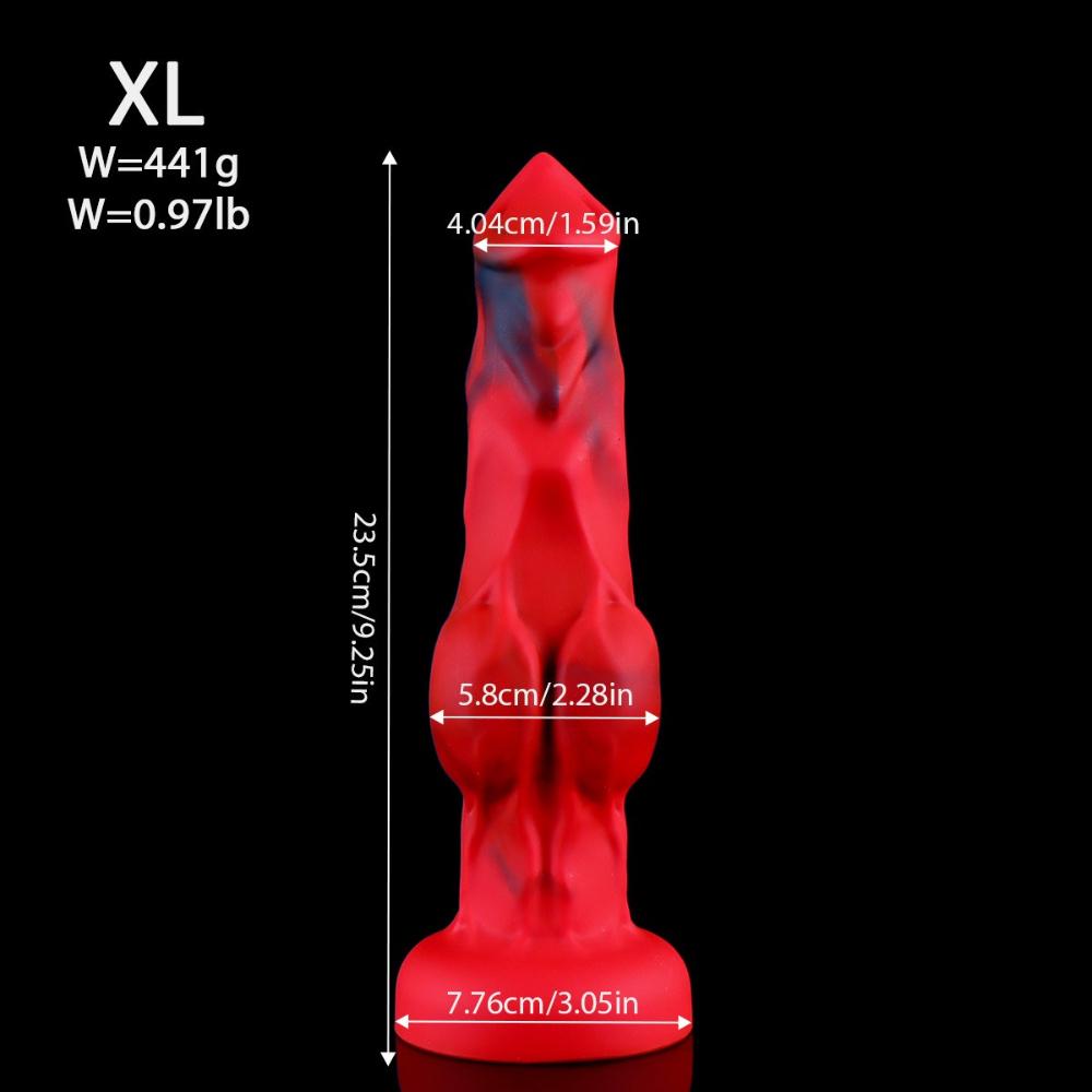 Weiblicher SM-Tierförmiger Silikon-Analplug - Neuartiger Realistischer Dildo Erwachsenen-Sexspielzeug