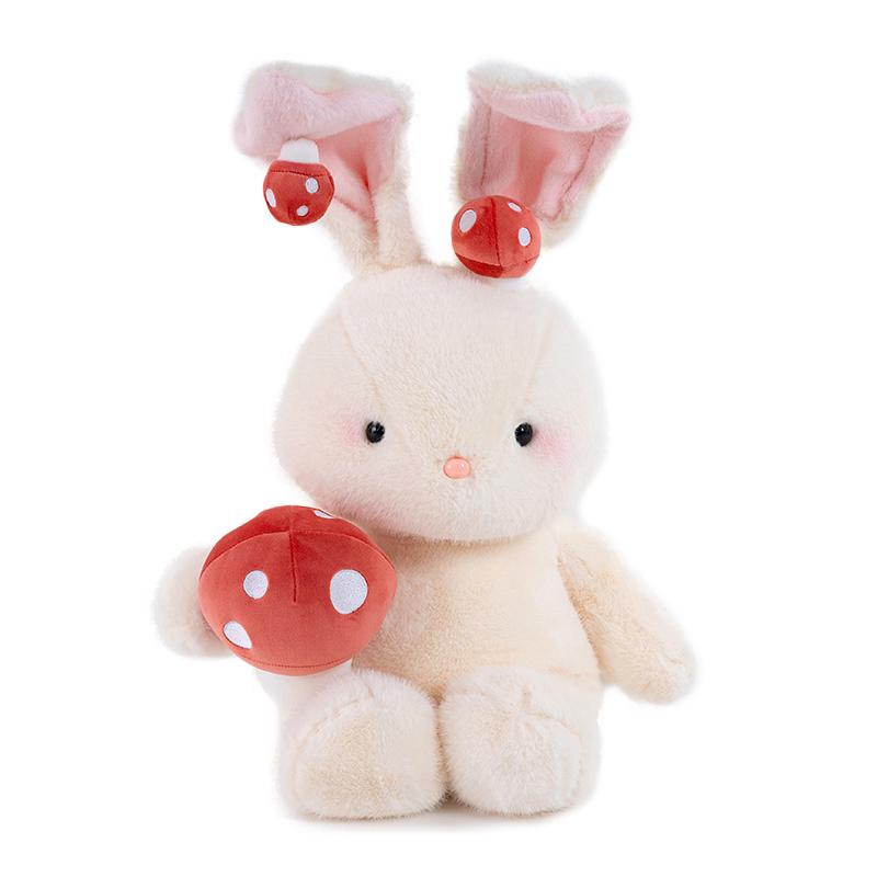 

Mushroom Bunny Plush Rabbit Toy Pillow Soft 40/60cm Gift for Boys Girls Kids Cute Doll Rabbit for Birthday 40cm білий