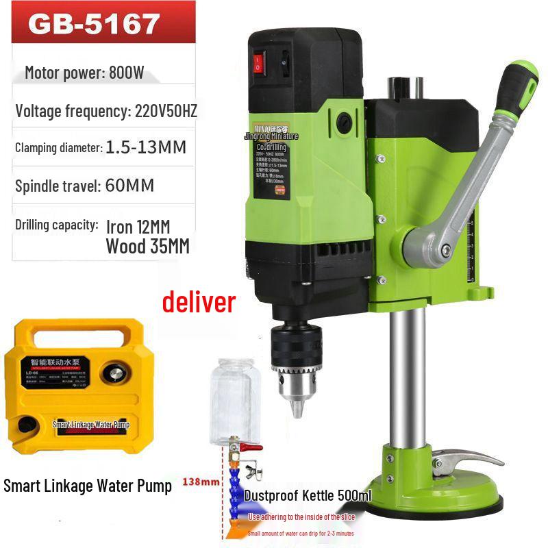 Desktop Suction Cup Water Drill for Glass, Ceramic, Tile, Rock & Aluminum