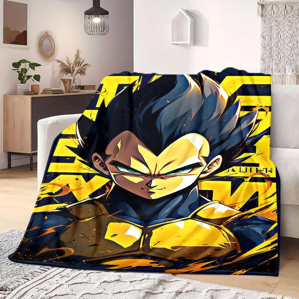 Dragon Ball Print Blanket Warm Comfortable Flannel Blanket Suitable for Bedrooms,Sofas,Beds,Chairs,Picnics,Travel