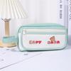 High Appearance Level Pen Bag Visible Stationery Kawaii Capybara Pencil Case  for Students