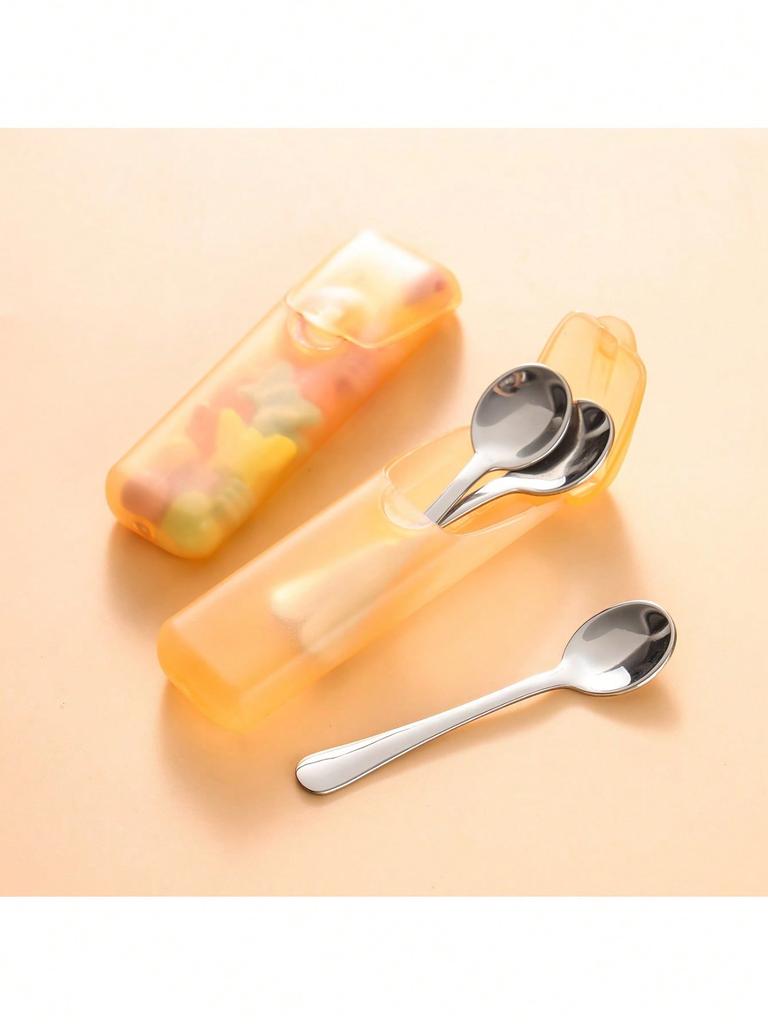 4pcs toothpick and dental floss box, small storage box, travel storage box, portable medicine box, small item storage tube