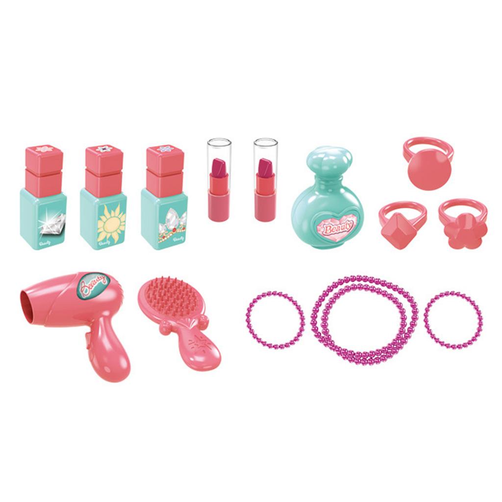Plastic Dressing Playset 3 In 1 Kids Makeup Dressing Table Toy Set for Over 3 Years Old