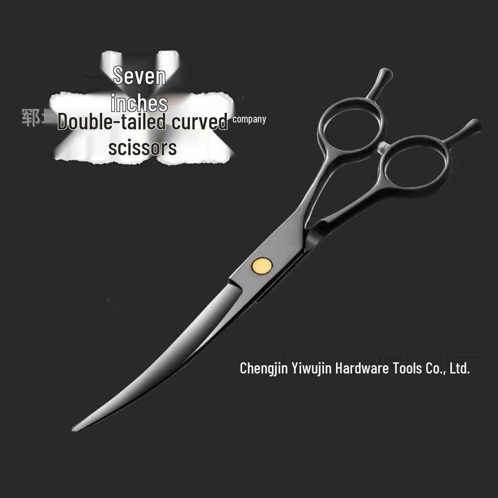 In-Stock Curved Dog Grooming Scissors Set for Hair Cutting and Trimming