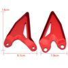 LEDISHUN Foot Peg Heel Plate Guard Protector Foot Pegs For Kawasaki Ninja 400 Z400