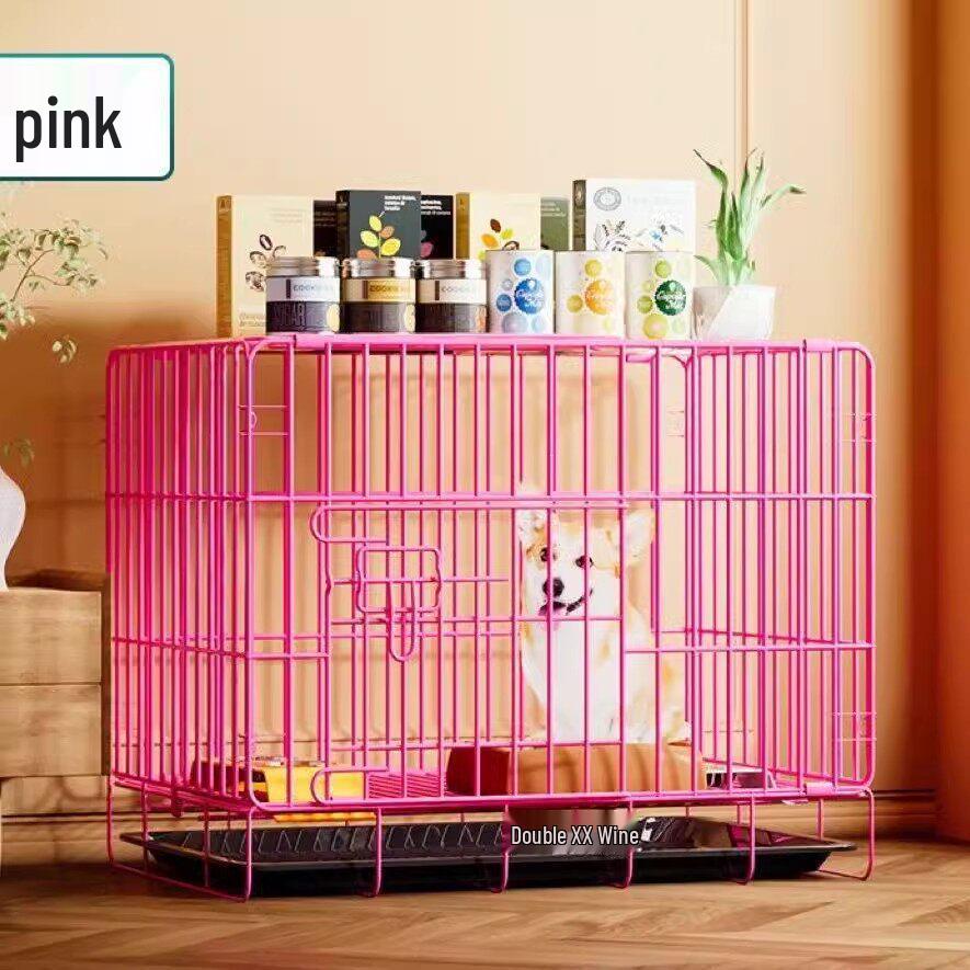 Indoor Pet Cage with Toilet for Small Dogs and Cats