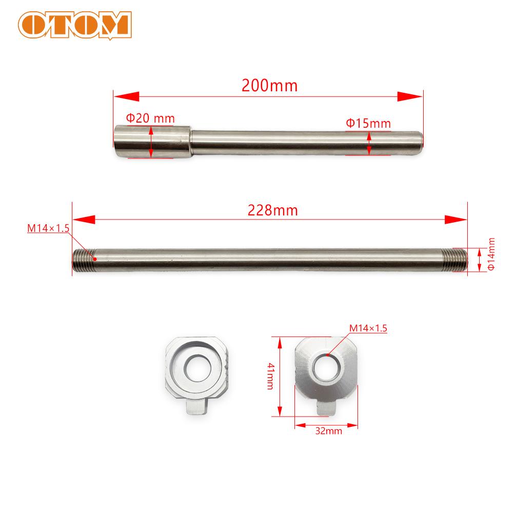 OTOM For KTM SX HUSQVARNA TC GASGAS MC 2016-2025 Motorcycle Front Axle Rear Wheel Axle With Nut Axle Block Pit Dirt Bikes