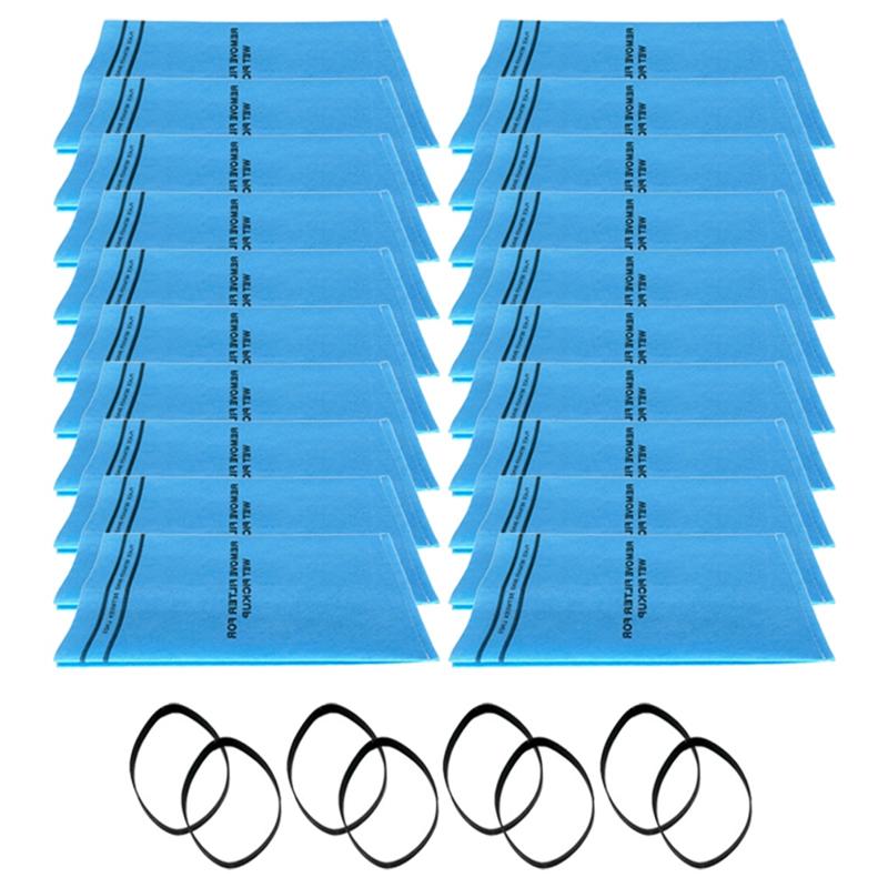 

20Pcs Wet And Dry Vac Filter For Craftsman 9-38737 And For Stinger Shop Vac 2.5 To 5 Gallon With 8 Retaining Bands