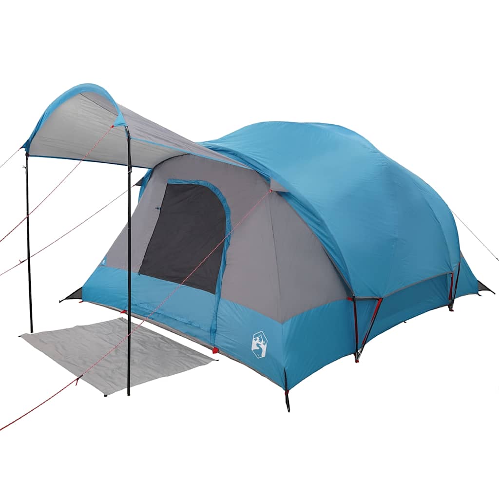 Tunnel Family Tent for 8 Persons Blue Waterproof