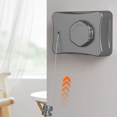 Wandmontierte einziehbare Wäscheleine Verstellbarer Edelstahldraht Unsichtbare Wäscheleine Kein Durchhängen Einfache Montage