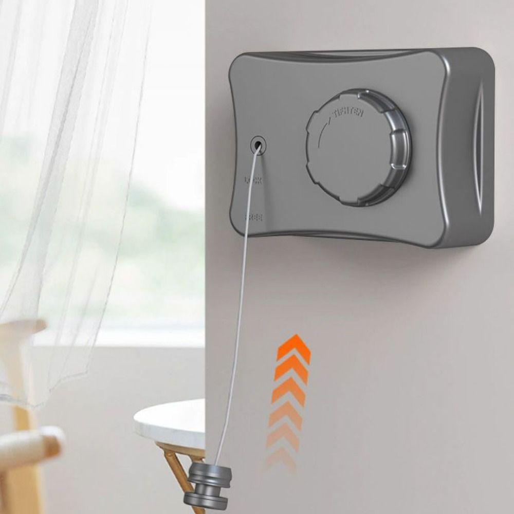 Non Sagging Retractable Clothesline Adjustable Laundry Drying Rack Balcony