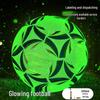 Luminous Glow-in-the-Dark Reflective Football, Sizes 4 & 5, Machine-Sewn PU, Ideal for School Training