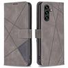 BINFEN COLOR For Samsung Galaxy A05s 4G Phone Cases Wallet Stand Geometry Imprinted Leather Cover