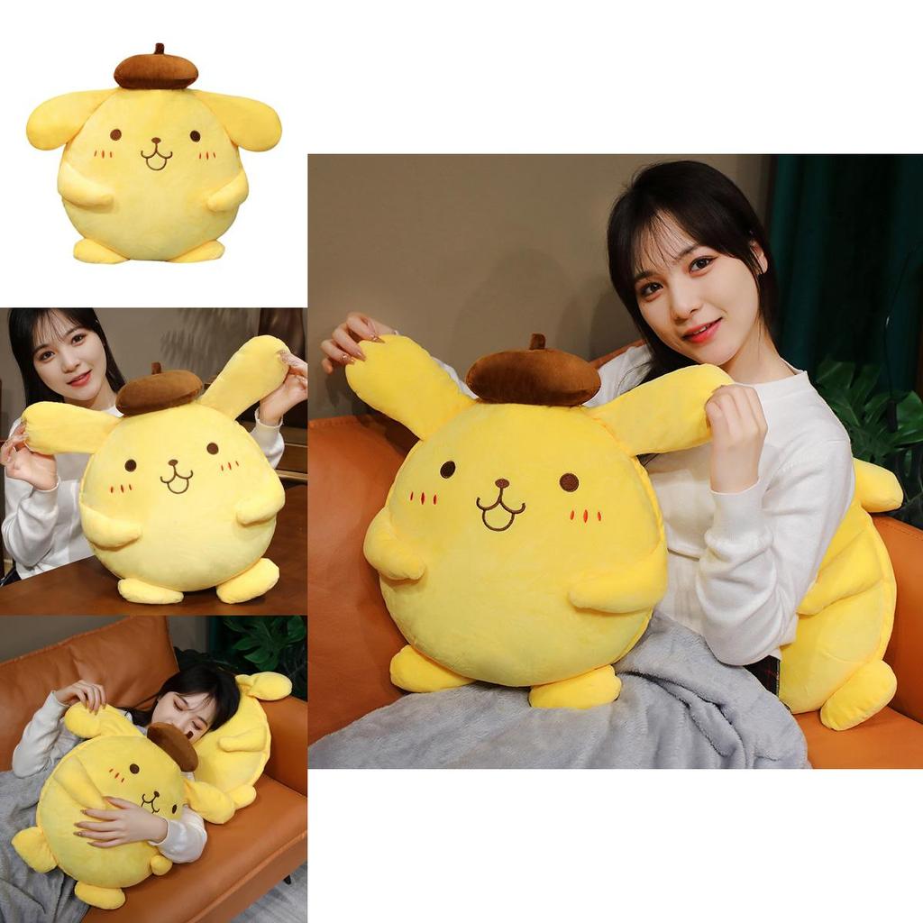 Cute Pudding Dog Plush Toy Sofa Pillow For Office Nap And Air Conditioning Blanket