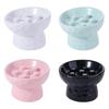 Anti Tipping Cat Slow Feeder Bowl Ceramic Pet Drinking Eating Feeder  for Kitten/Puppy/Bunny