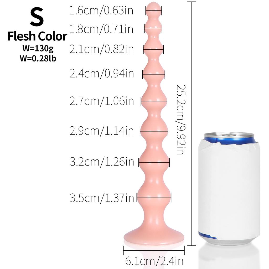 Extra Long Out Anal Beads Butt Plug Tail Anal Dilator G-Spot Massage Masturbation Device Unisex Anal Sex Toy