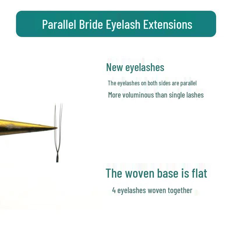 Double Sheng U-förmige Samtblume Wimpernverlängerungen - Natürlich, Nicht haarend, Superweich für den Salongebrauch.