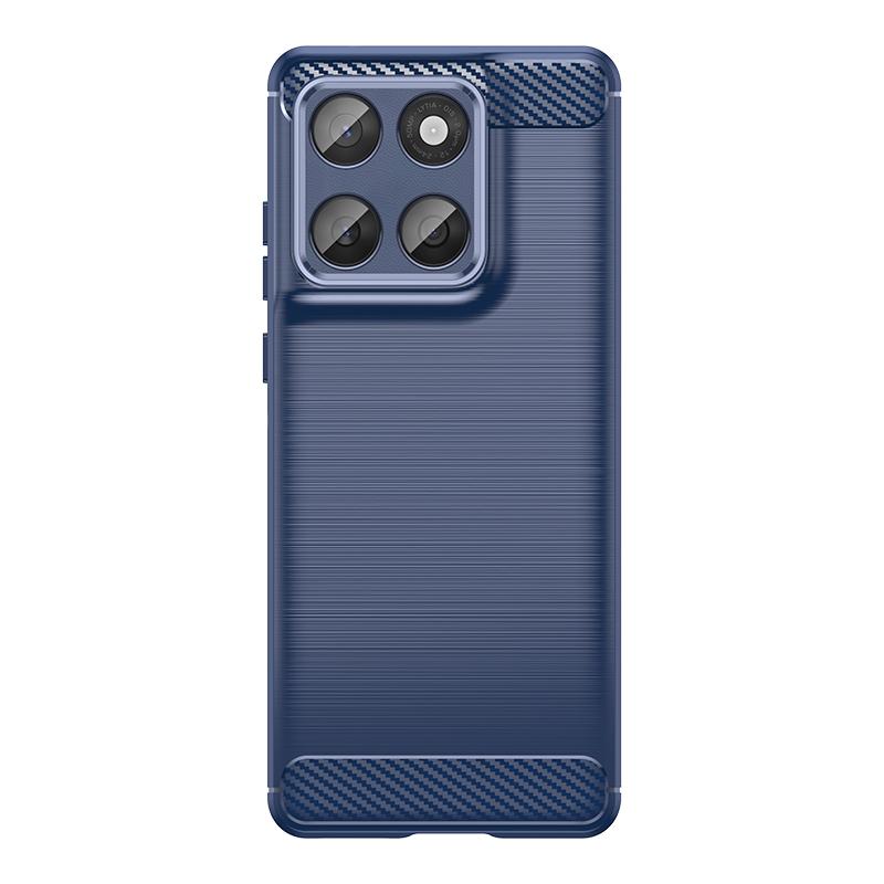 

Для Moto Edge 60 Чехол Накладка Moto Edge 60 Capas Противоударный Бампер для Телефона Задняя TPU Мягкий Углеродное Волокно Fundas Motorola Moto Edge 60 Motorola Edge 60 синий