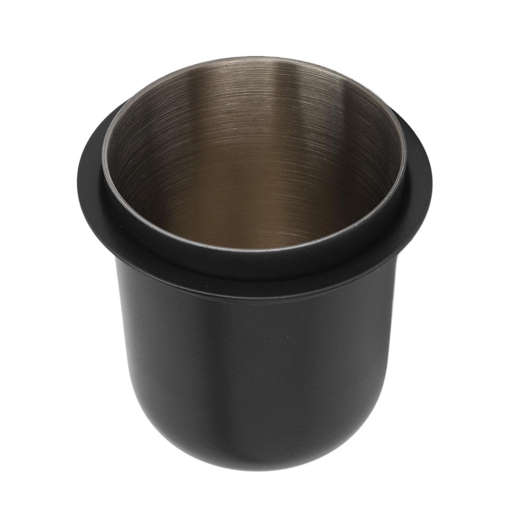Stainless Steel Dosing Cup Hands Free Design Universal Inverted Espresso Dosing Cup Black Gray 150ml Capacity Coffee Dosing Cup