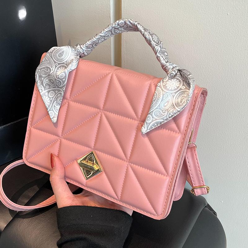 New Style and Fashionable Design One Shoulder Crossbody Fashionable Solid Color Spring and Summer Small Square Bag Texture Crossbody Bag