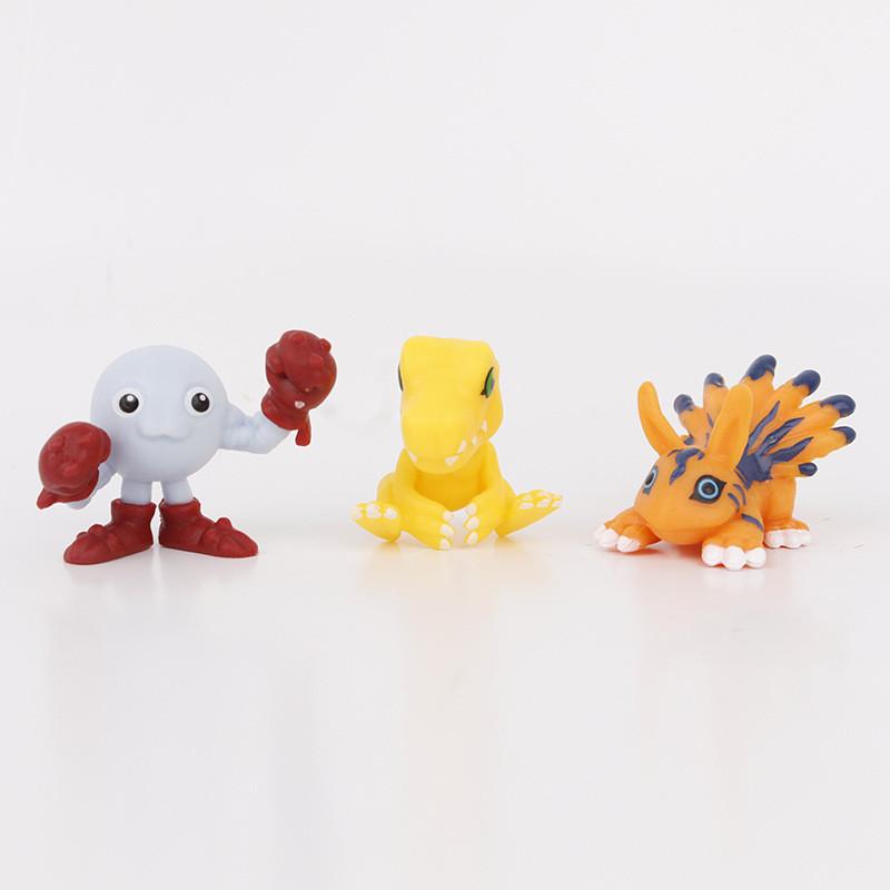 Digitalisiertes Digimon Vmon Agumon Gabumon Greymon Figurenset Sammlerspielzeug