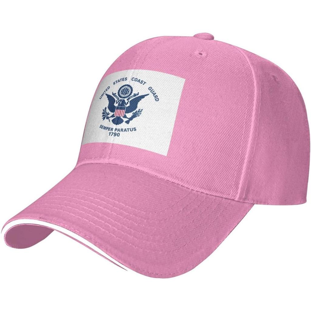 US Coast Guard Semper Paratus Emblem Baseball Cap Polyester Sun Hat Adjustable Trucker Cap Adult