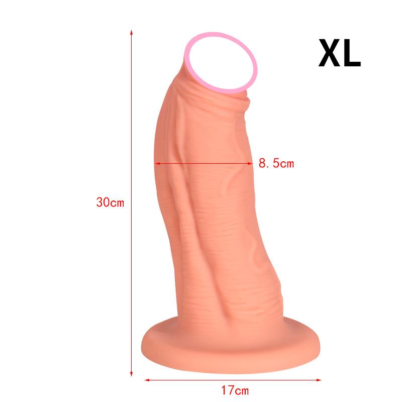 Large Liquid Silicone Dildo Women's Masturbator Fisting Pegging BDSM Adult Sex Toys Realistic Dick Big Penis Anal Plug