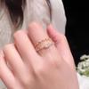 Exquisite Niche Design Stackable Zircon Ring for Women: Versatile, Slimming, Whitening Open Index Finger Ring 2025 Edition