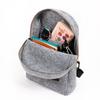 Biggdesign Faces Zippered Felt Backpack