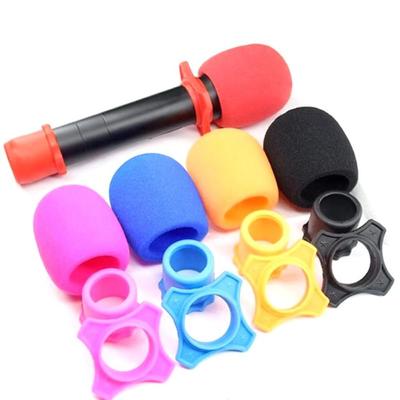 Shakeproof Microphone Anti-Slip Base Silicone Mic Non-Skid Ring Mic Protection  Wired/Wireless Mic