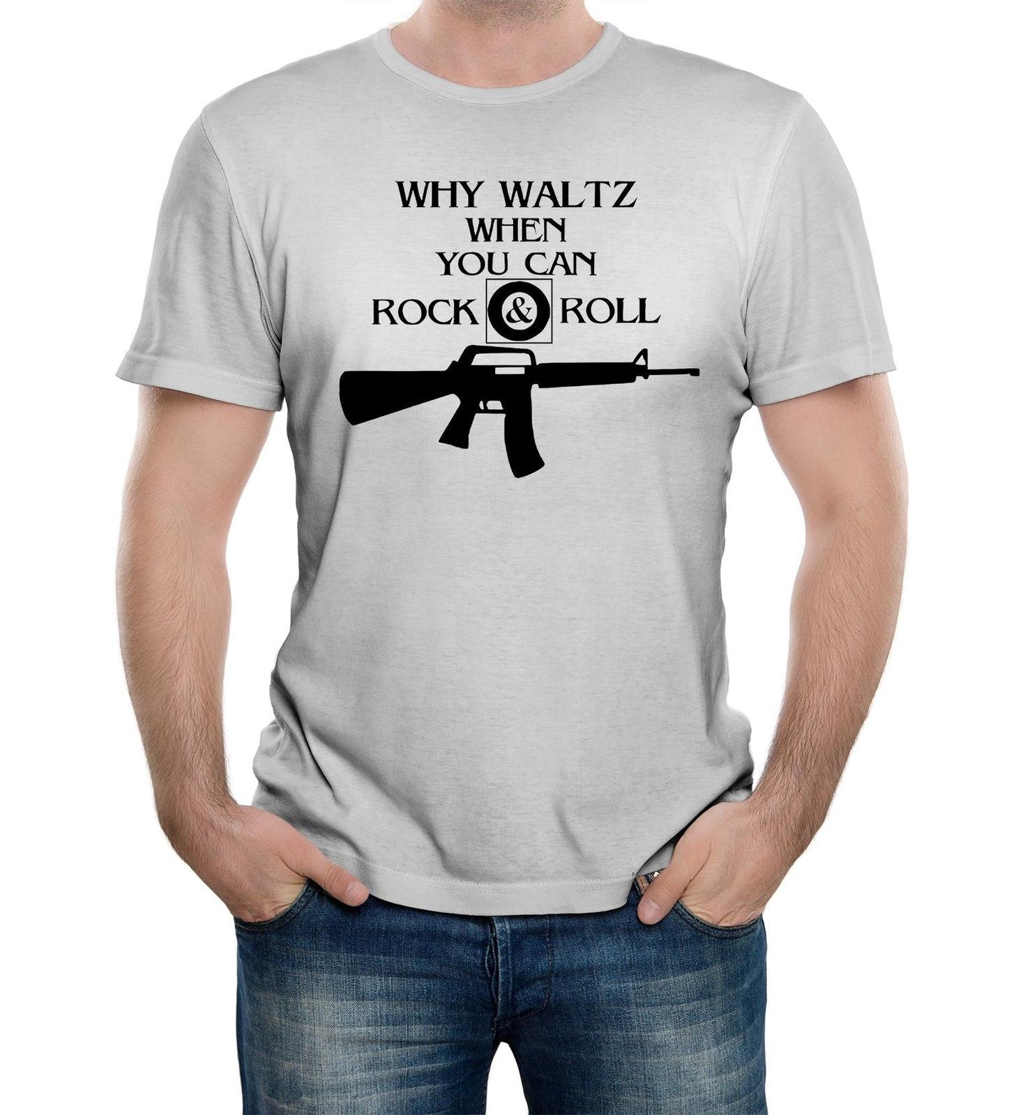 Why Waltz When You Can Rock and Roll Mens T-Shirt Mens Womens Tees Top The Lost Boys Movie M