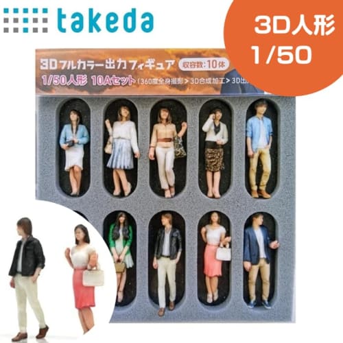 Takeda Diorama Doll 3D Color Realistic Figure 360-Degree Full-Body Photography 3D Photogrammetry (1/50)