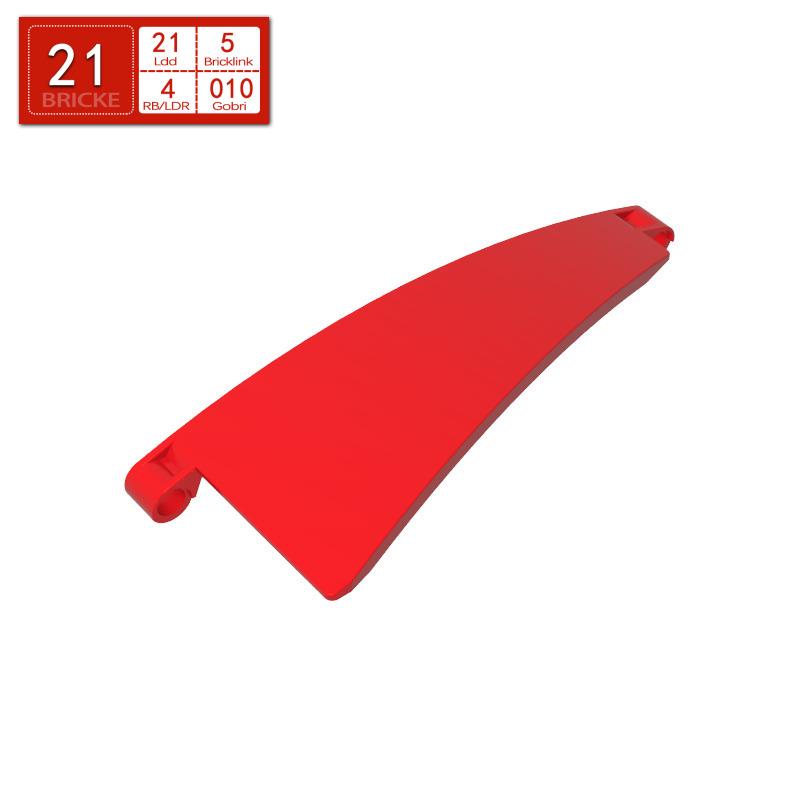 

BRICKE Left Panel 5x13x2 Compatible with LEGO 67142 DIY Building Block Spare Part 50g (~9pcs) червоний