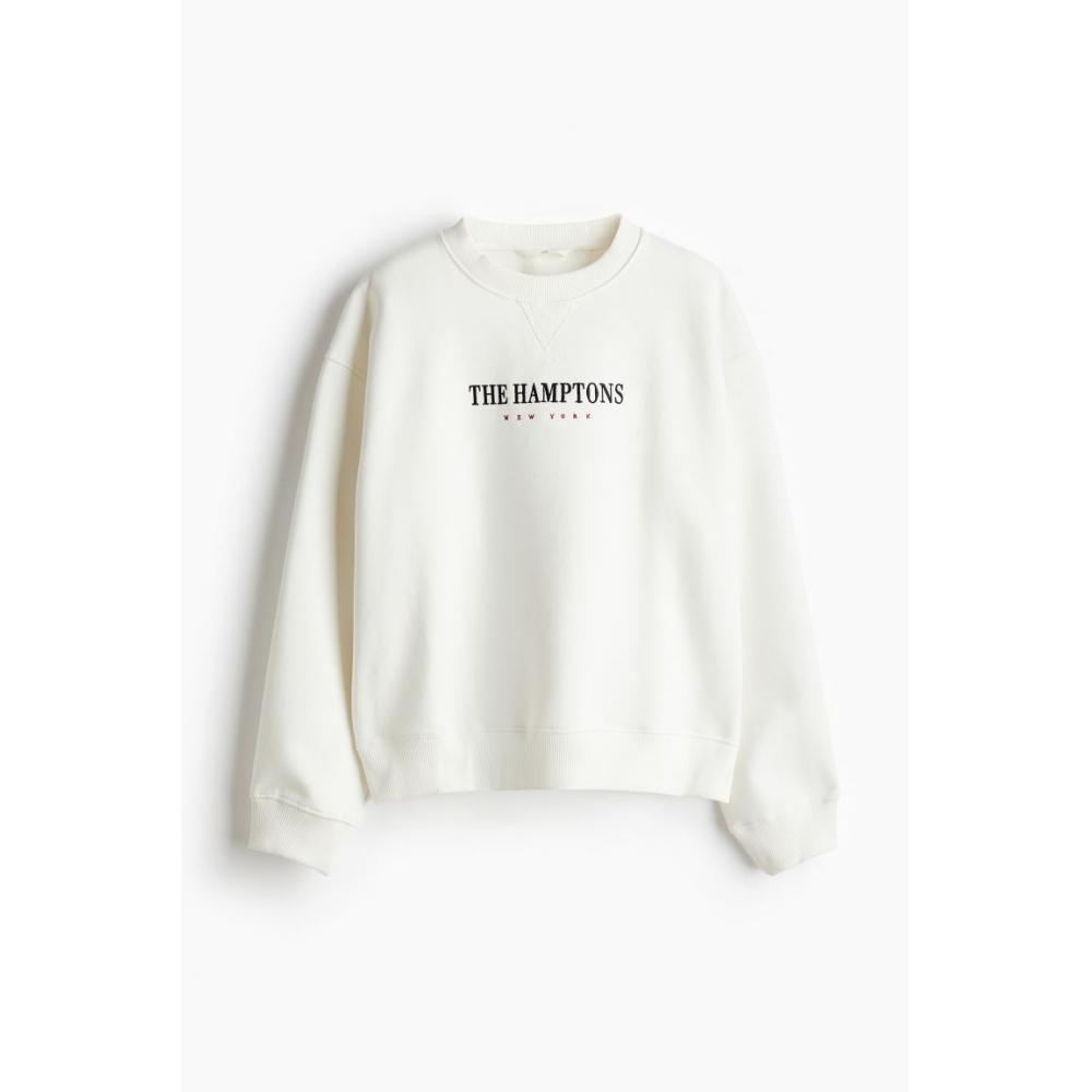 

H M Designs Sweatshirt White The Hamptons