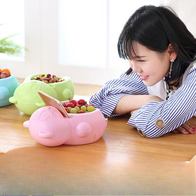 Plastic Lazy Fruit Box Melon Seed Box Double-layer Candy and Snack Storage Box On The Desktop and Mobile Phone Stand