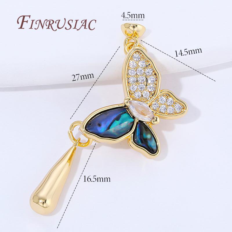 1 Pcs 18K Gold Plated Brass with Zircon Butterfly Clasps For Jewelry Making,Clasps For Bracelet Accessories,Pearl Clasp Necklace