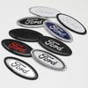 11.5x4.5cm 3D ABS Front Hood Rear Trunk Badge Emblem For Ford Fiesta Focus Mondeo Mustang Ranger Kuga Edge Auto Tuning Accessory
