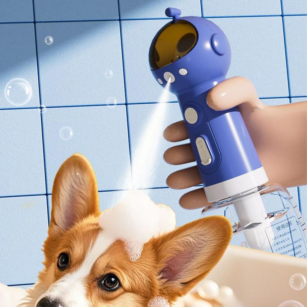Dog Shampoo Sprayer Pet Bath Brush With Soap Dispenser Compact Foamer Spray Bottles Supplies For Grooming Cat Home Outdoor