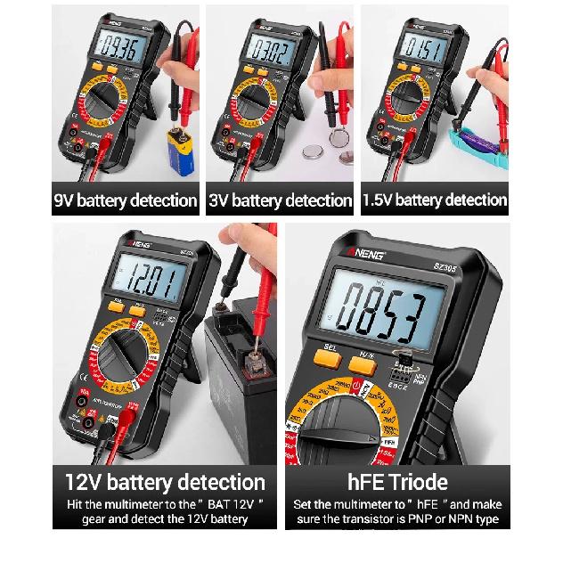 High Precision Tester NCV AC/DC Digital Multimete ANENG SZ305 True RMS Handheld Multifunction Votage Current Resistance Ohm Tool