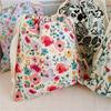 Portable Organizer for Underwear Socks Bra Cotton Makeup Bag Travel Drawstring Bags Ins Flower Print Clothes Cosmetic Bags